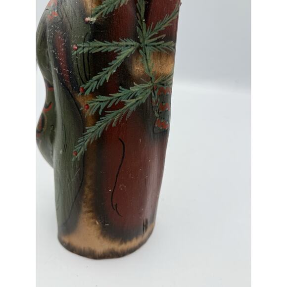 “Hand Carved Folk Art Santa Signed Ellwanger 1990 – Rustic Christmas Decor” - Picture 12 of 12